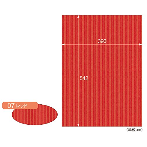 ヒサゴ リップルボード／レッド 3枚　RB07 ヒサゴ 4902668020511（10セット）