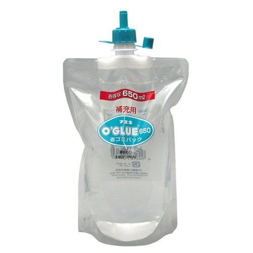 フエキ 液状のり オーグルー補充液 ghs65   省ゴミパック 不易糊工業 4902561097139（10セット）