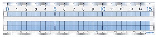見やすい方眼定規　１８ｃｍ レイメイ藤井 4902562339719（10セット）