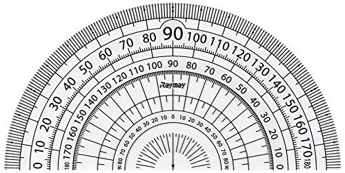 レイメイ 白黒分度器 ホワイト APJ151W レイメイ藤井 4902562416380（10セット）