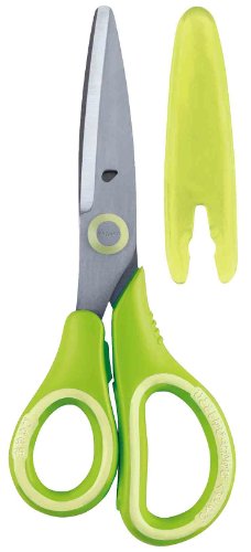 先生オススメ！！ こどもハサミ グリーン 左利き用 SHH408M(1本入) レイメイ藤井 4902562423913（10セット）