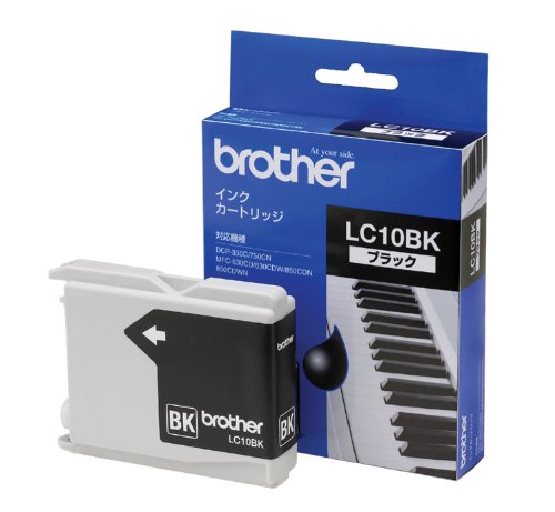 brother インクカートリッジ ブラック LC10BK 1色 ブラザー工業 4977766645577（10セット）