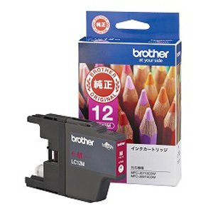 brother インクカートリッジ LC12M 1色 ブラザー工業 4977766695978（10セット）