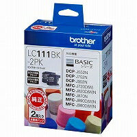 brother インクカートリッジ LC111BK-2PK 1色 ブラザー工業 4977766724678（10セット）