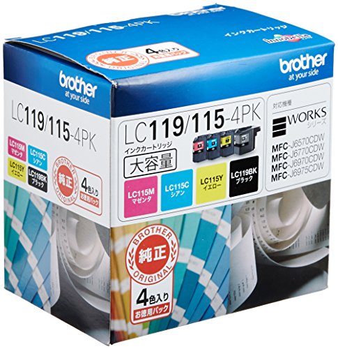 brother インクカートリッジ LC119/115-4PK 4色 ブラザー工業 4977766724708（10セット）