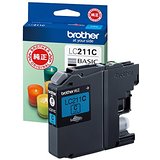 brother インクカートリッジ LC211C 1色 ブラザー工業 4977766747523（10セット）