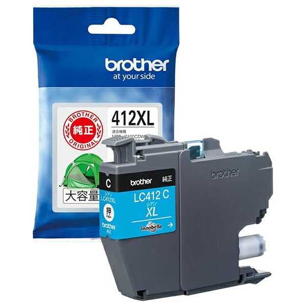 ブラザー インクカートリッジ（シアン／大容 LC412XLC 4977766816021（10セット）