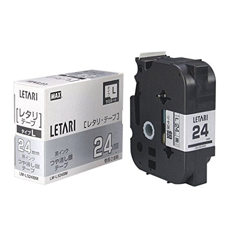 MAX  ラベルプリンタ ビーポップミニ用テープ LM-L524BM 24mm マックス 4902870672454（10セット）