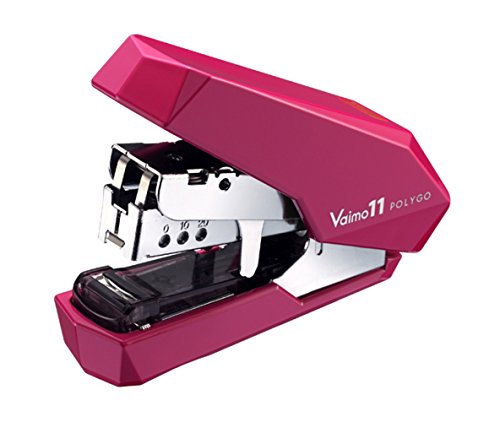 マックス ホッチキス バイモ11 ポリゴ 40枚とじ 50本装填 ピンク HD-11SFLK／P(1個) マックス 4902870797980（10セット）