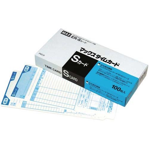 マックス タイムカード ER-Sカード(100枚入) マックス 4902870012076（10セット）