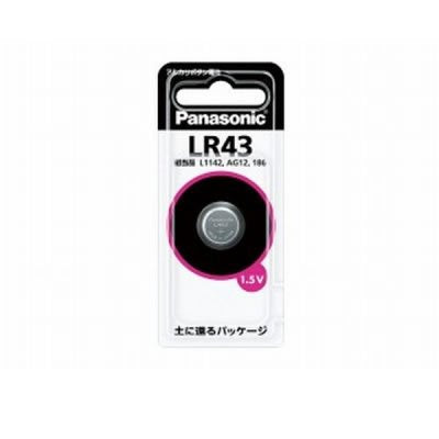 パナソニック アルカリボタン電池 LR43P パナソニック 4902704240644（10セット）
