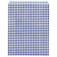 マルアイ サービス袋チェック柄 85 青 サ-185B マルアイ 4902850080446（10セット）