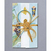 マルアイ 新金封 亀 青 キ-599B マルアイ 4902850326384（10セット）