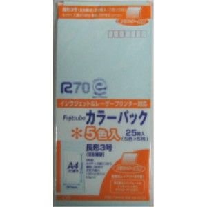 マルアイ 藤壷カラー封筒 PN-3コミ 1袋 マルアイ 4902850033381（10セット）