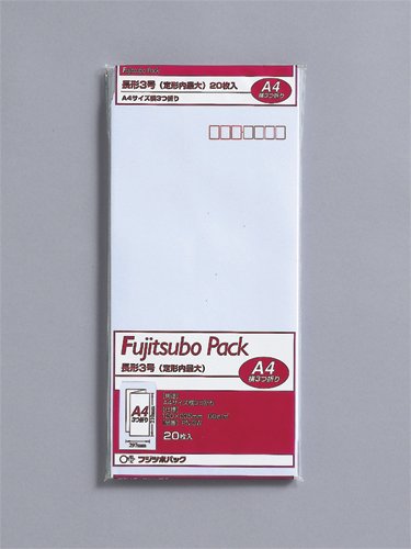 マルアイ 藤壷クラフトパック長3 ホワイト 20枚 マルアイ 4902850034463（10セット）