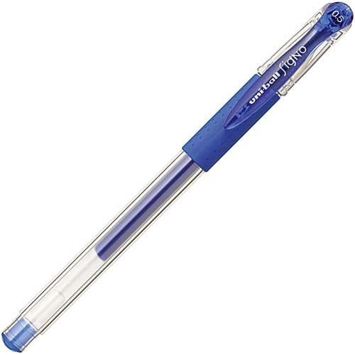 uni ゲルインクボールペン シグノ 極細 0.5 青 三菱鉛筆 4902778032978（10セット）