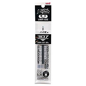 三菱鉛筆 ゲルインクボールペン替芯/リフィル umr-83e ユニボールシグノ307   黒 umr-83e.24 三菱鉛筆 4902778217122（10セット）
