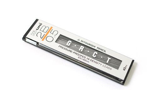 uni シャープペンシル替芯 ハイユニ 0.5 2B(40本入) 三菱鉛筆 4902778621400（10セット）