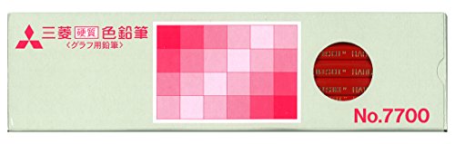 三菱鉛筆 硬質色鉛筆 k7700.15 赤   三菱鉛筆 4902778007594（10セット）