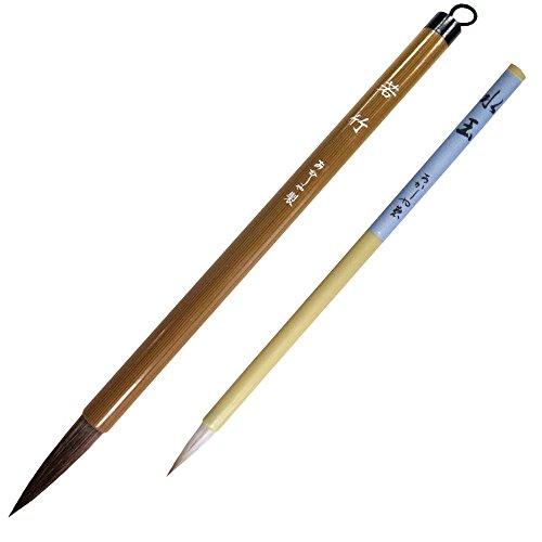 Pinceau de calligraphie Akashiya pinceau épais/fin Wakatake + pois ALS-110 Akashiya 4963095236395 (lot de 10)