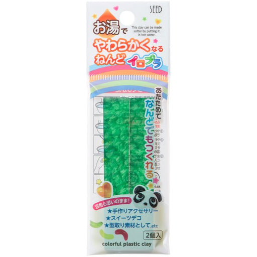 シード SEED ACG-PC1-G [お湯でやわらかくなるねんど イロプラ グリーン] 4906643004466（10セット）