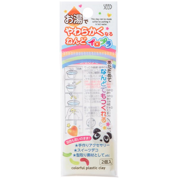 シード SEED ACG-PC1-C [お湯でやわらかくなるねんど イロプラ クリア] 4906643004602（10セット）