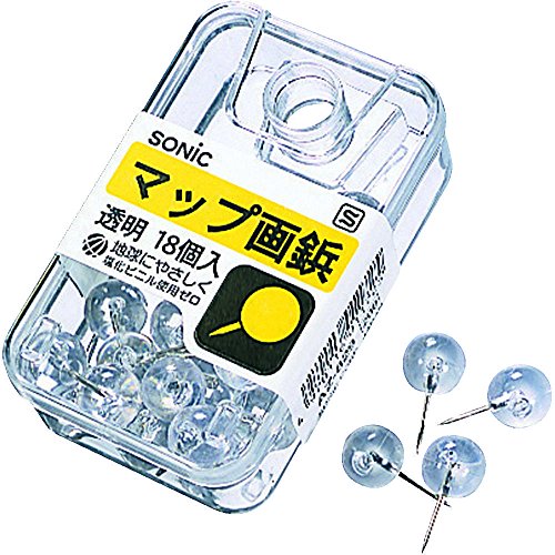 ソニック マップ画鋲CL AZ-829 ソニック 4970116011725（10セット）