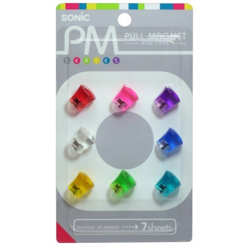 プルマグネット ピンタイプ 8色 ソニック 4970116031662（10セット）