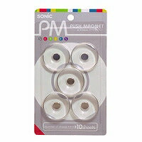 プッシュマグネットmg-793-t透明φ    ソニック 4970116031679（10セット）