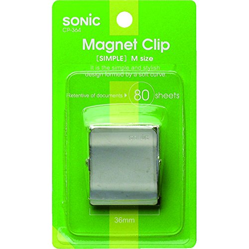 マグネットクリップ シンプル Mサイズ ソニック 4970116033314（10セット）