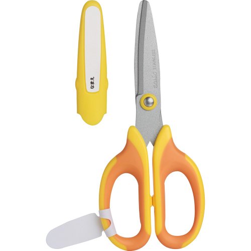 ソニック メガサク 学童はさみ 左手用 黄 SK-367-Y ソニック 4970116035219（10セット）