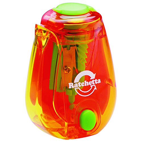 ソニック ラチェッタ ハンディ鉛筆削り お知らせ機能付 橙 SK-825-OR ソニック 4970116036438（10セット）