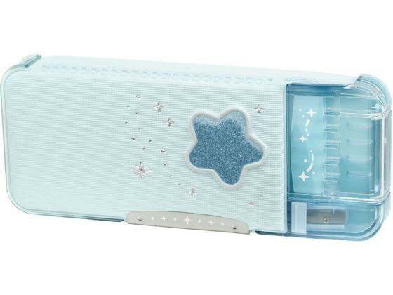 ソニック えんぴつチェック筆入ラメ FD-1046-LB 4970116056115（3セット）