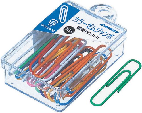 ゼムクリップ ジャンボ ケース入 GVクリK-18 日本クリノス 4997962000680（10セット）