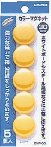 クリノス カラーマグネット・30φ・y・ り cmp-30-y 日本クリノス 4997962202251（10セット）