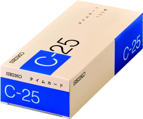 タイムカード c-25   セイコーソリューションズ 4974289490042（10セット）