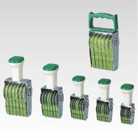 回転印 欧文5号6連 TK056 明朝体 サンビー 4962422111701（10セット）