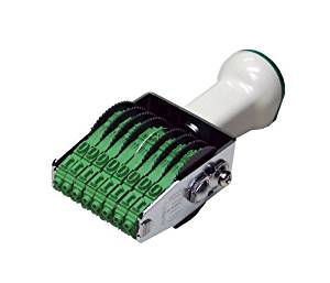 回転印 欧文4号8連 TK048 明朝体 サンビー 4962422112609（10セット）