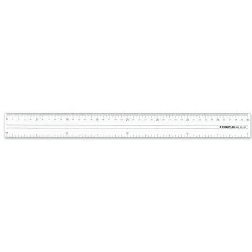 ステッドラー ステッドラー 直線定規・両側目盛り付き 40cm 96220-40 ステツドラー日本 4955414962290（10セット）