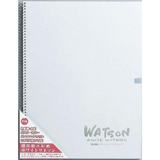ミューズ 水彩紙 ホワイトワトソンブック f3   ホワイト  り hw-2403 f3 ミューズ 4943718207438（10セット）