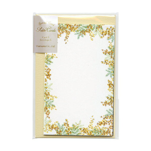 包む ミニカードピュアミモザ TC0A0　4512427070178（5セット）