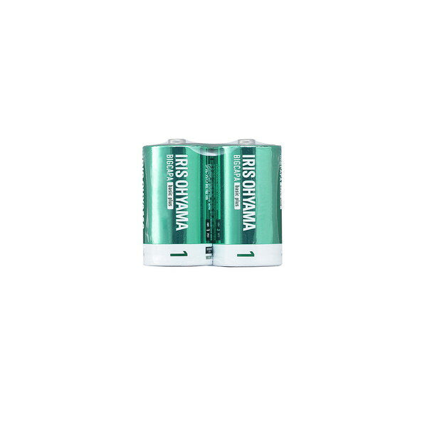 アイリスオーヤマ ＢＩＧＣＡＰＡＢＡＳＩＣＰＬＵＳタン１Ｘ２ LR20BBP/2S　4967576560030（10セット）