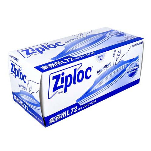 旭化成 ジップロックフリーザーＬ７２マイ 　4901670116236（10セット）