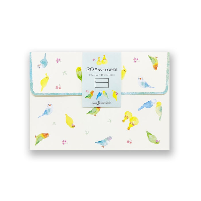 封筒インコ CGLE1007  クリエイトジー いんこ 大人 オシャレ シンプル（6セット）