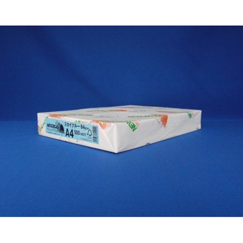 newファインカラー a4 スカイブルー   北越コーポレーション 4535449321219（10セット）