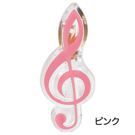 ナカノ ト音記号クリップ ピンク 1 CL-18N/GC/PK ナカノ 4534203130890（10セット）