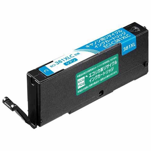 エコリカ リサイクルインクシアン ECI-C381XLC　4562451404838（10セット）