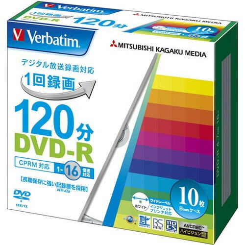 バーベイタム ＤＶＤ－ＲＶＨＲ１２ＪＰ１０Ｖ１ VHR12JP　4991348064242（10セット）
