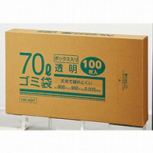 業務用透明 メタロセン配合厚手ゴミ袋     クラフトマン 4560314960705（10セット）