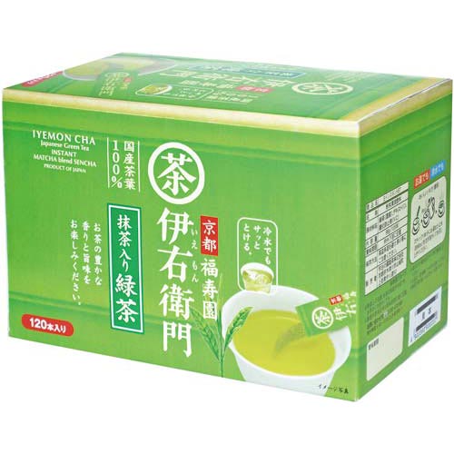 伊右衛門 インスタント抹茶入り緑茶スティック(0.8g*120本入) 宇治の露製茶 4901046780108（10セット）